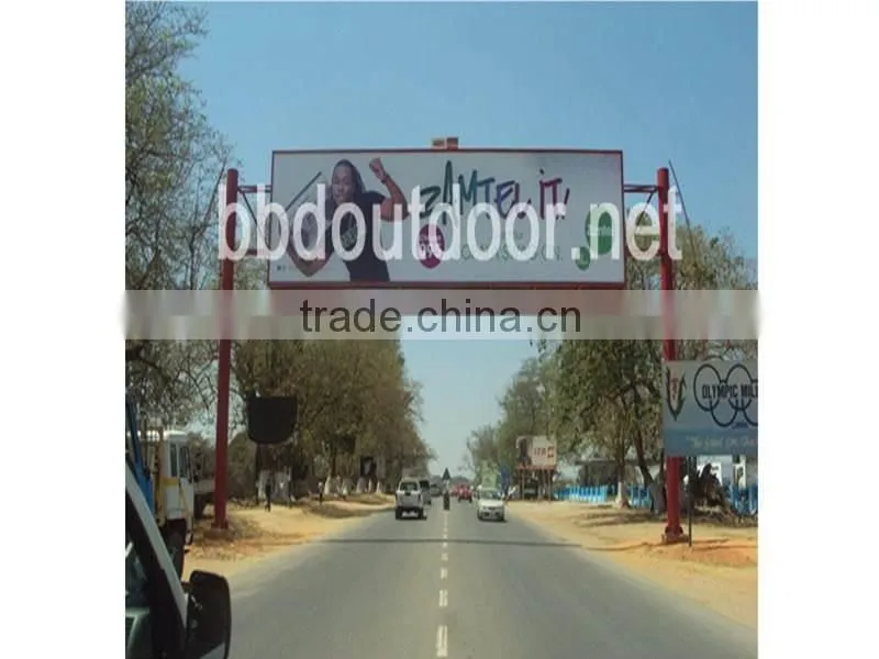 Outdoor city advertisement large size useful billboard structure steel