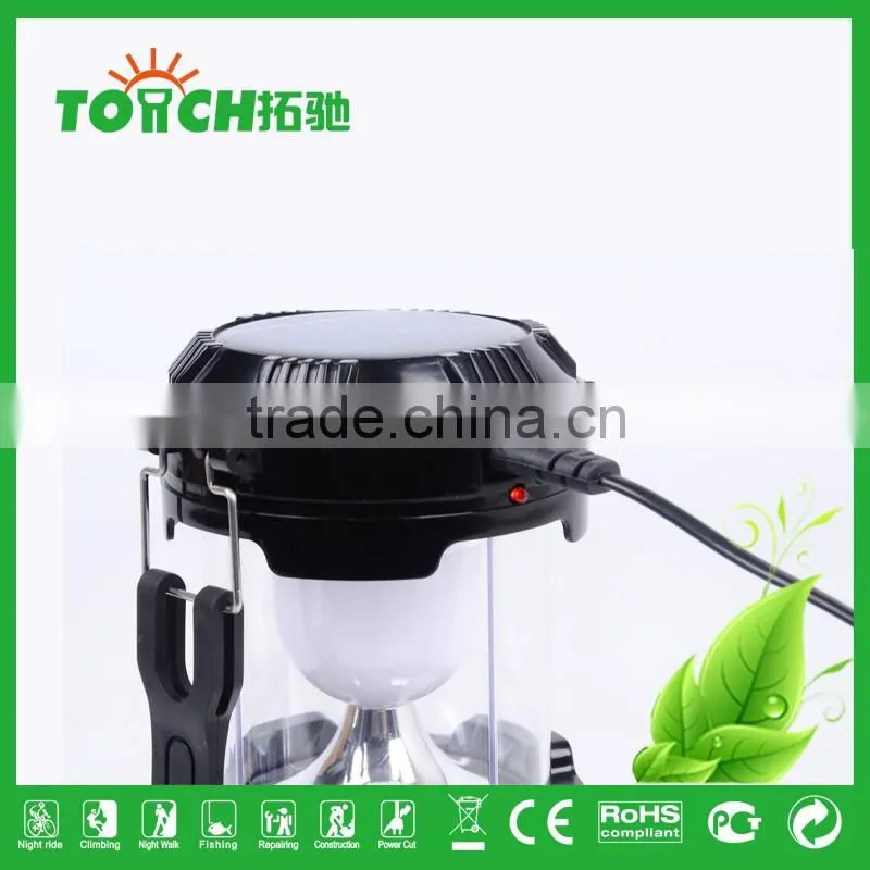 2016 New Lantern Light Solar Tent Light 12h High Power Flash Light Emergency Lamp Lantern Lamps With AC Charger