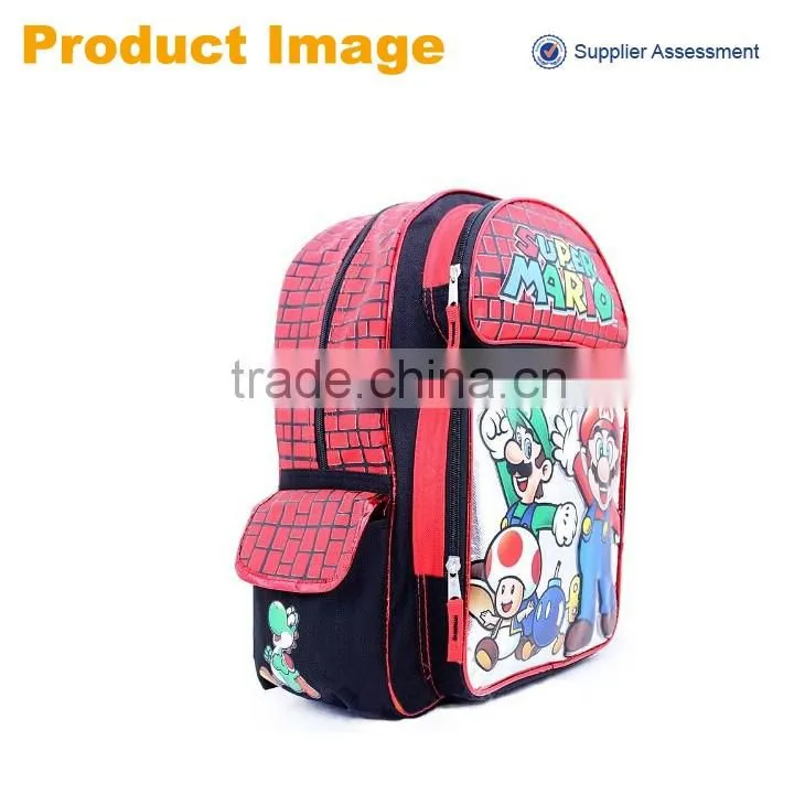 2016 China supplier wholesale new design cartoon child school bag