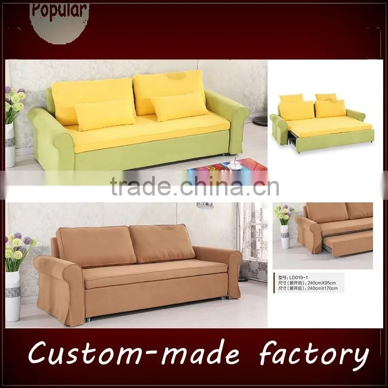 Folding sofa bed small apartment office 1.8 m minimalist modern removable and washable fabric sofa bed double