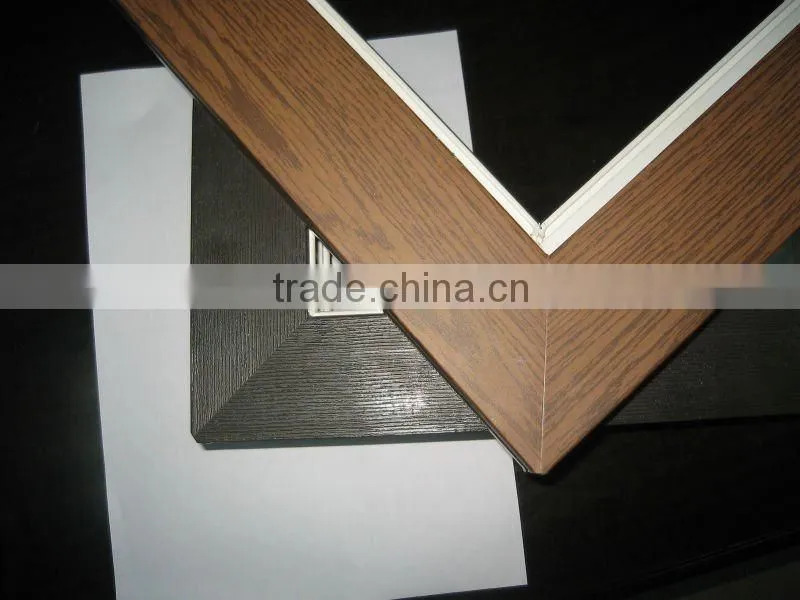 Graceful pvc casement window with blinds inside design,shutter window