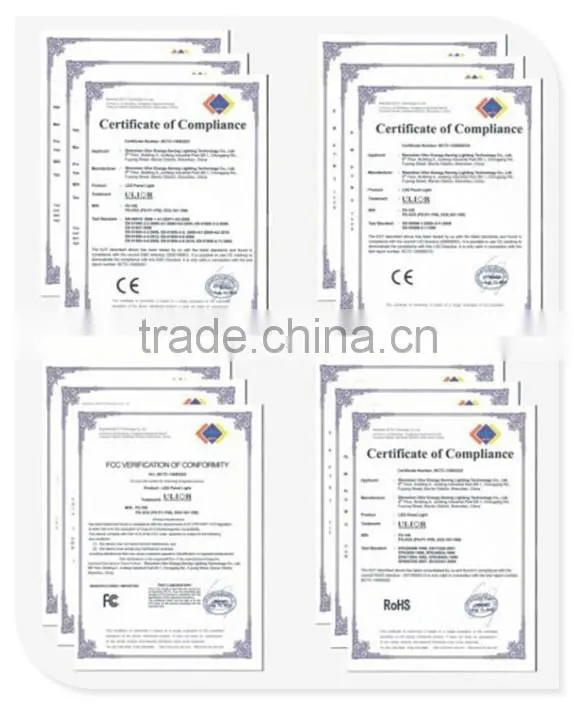 Double Side Luminous led flat panel lighting with CE Rohs