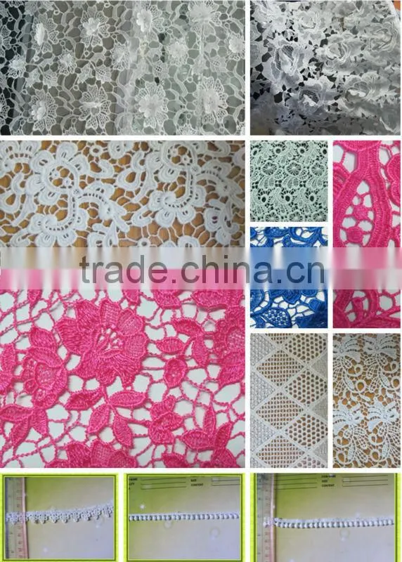 nylon lace fabric For Garment Nylon Embroidery voile lace-APN3974