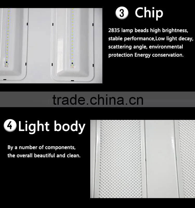 2016 china factory led grille light 600x600 2ft*2ft 36w low heat