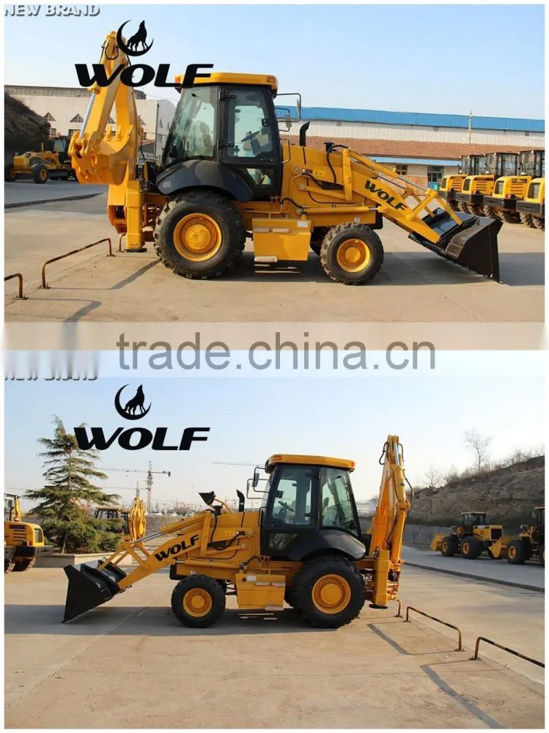 WOLF WZ30-25 backhoe loader for sale with 60kw engine to Africa