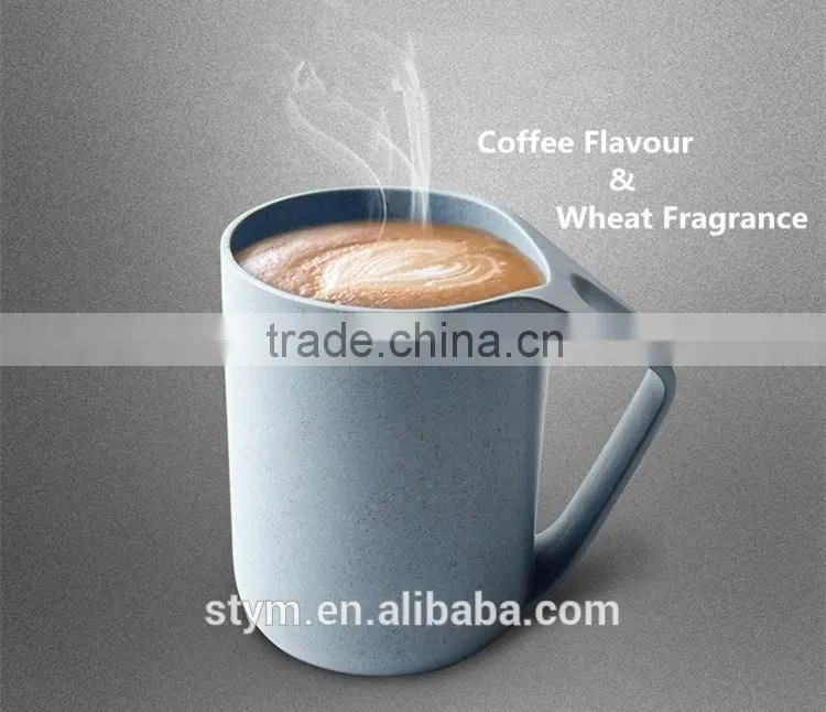 Eco-friendly Wheat Straw plastic mug cup coffee mug from china