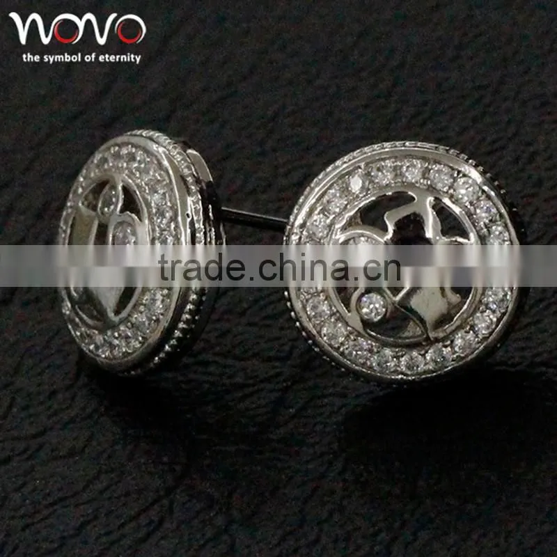 Earring jewelry gift part flashing brass earrings jewelry