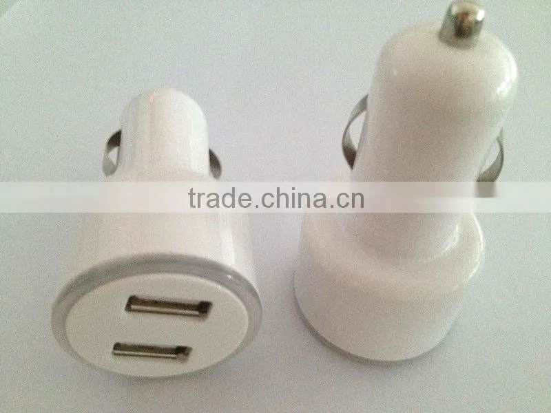 Hot selling dual USB car wireless charger for mobile phone with 5V 2.1A+1A