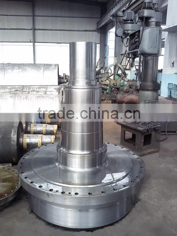 large diameter shaft head for paper machine roll