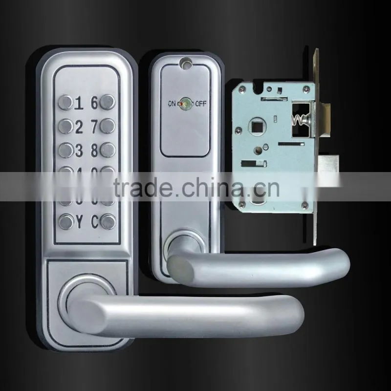 combination lock mechanical code door keyless door lock handle lock push button lock