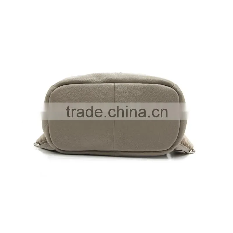 CSS1596-001 Wholesale fashion custom women high school genuine cow leather backpack
