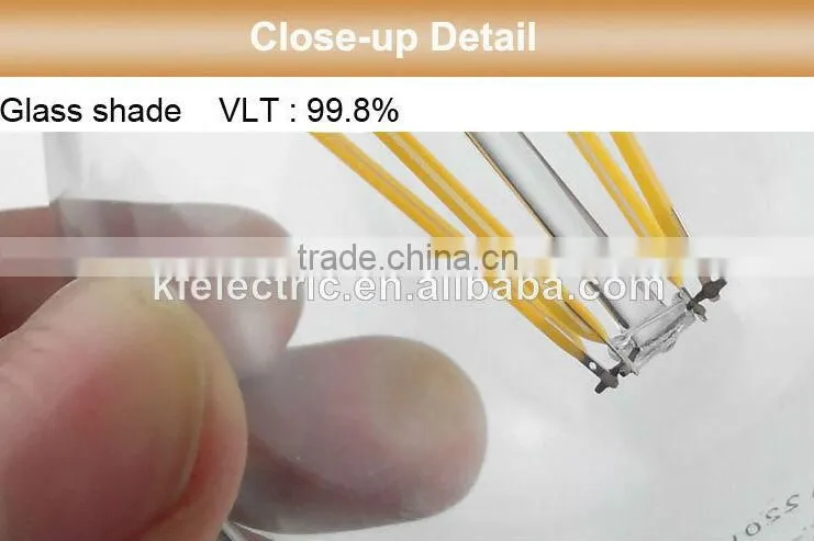 5w E27 dimmable filament led 500-600lm CE filament led lamp