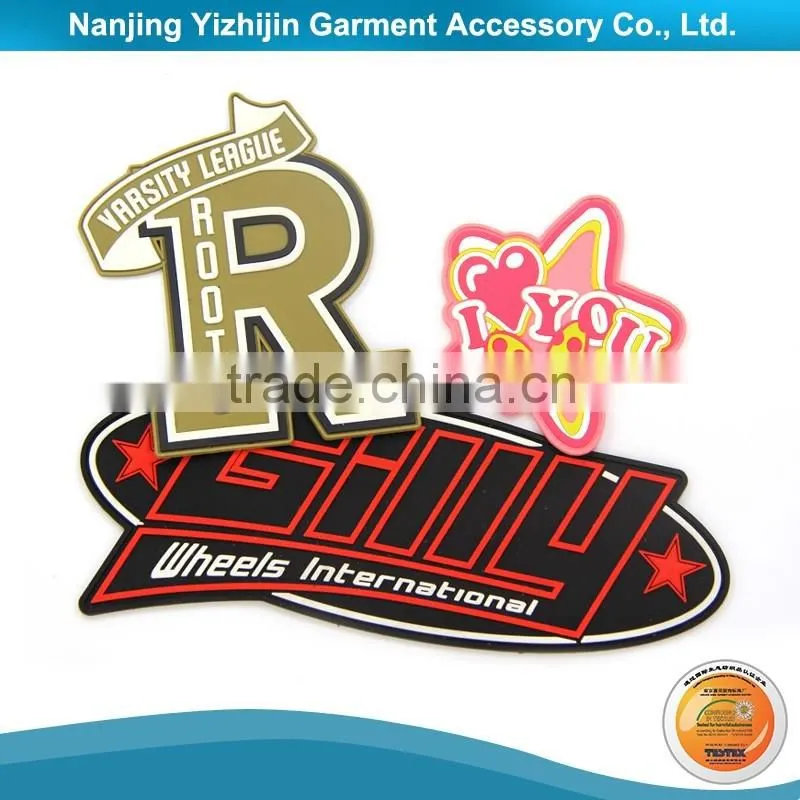 Eco-friendly well made cheap shining embossed label for clothing