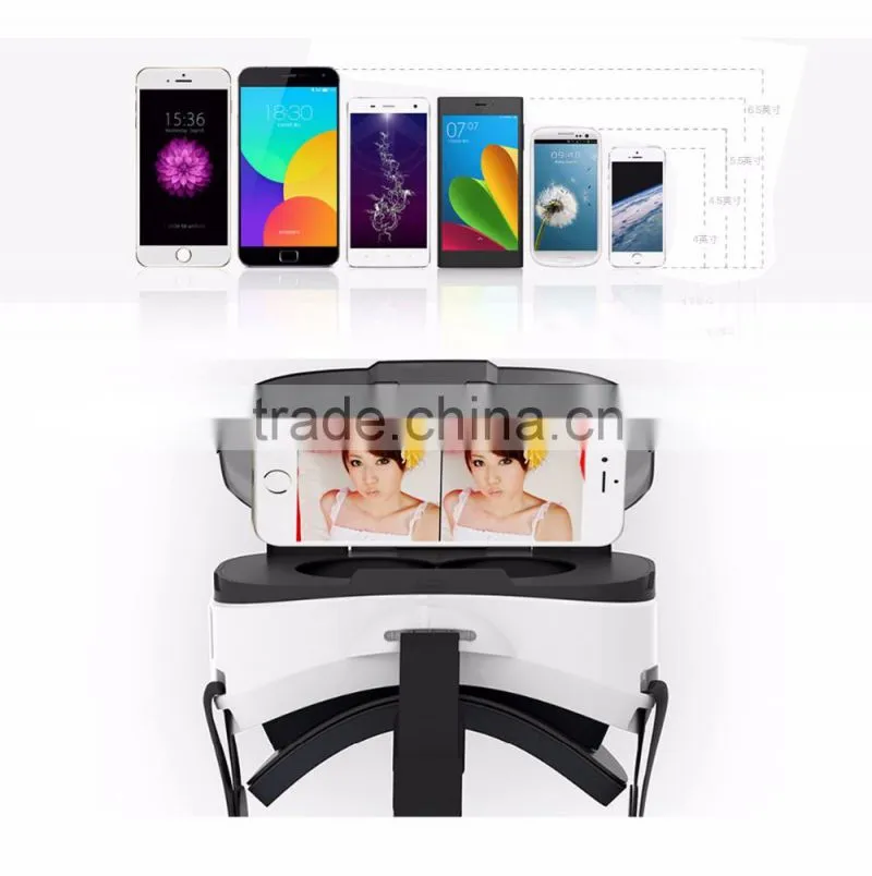 2016 Google Cardboard VR Box Version VR Virtual Reality Glasses 3D Movies and 3D Games Movie for 3.5" - 6.0" Smart Phone