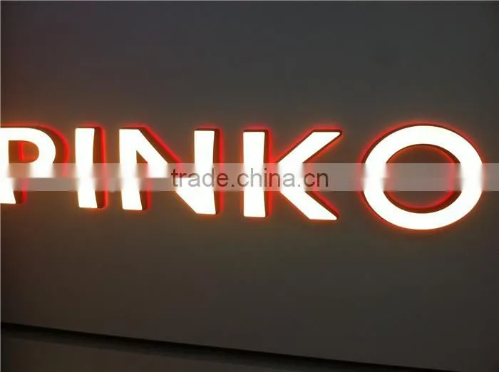 waterproof laser cutting led acryl wall sign board