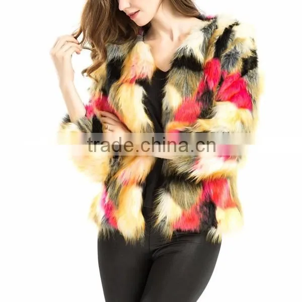 Fake fur coat mink fur coat for women 2015