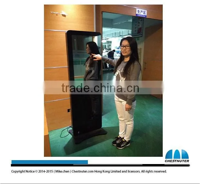 42 Inch Interactive Magic Mirror Digital Signage With Motion Sensor