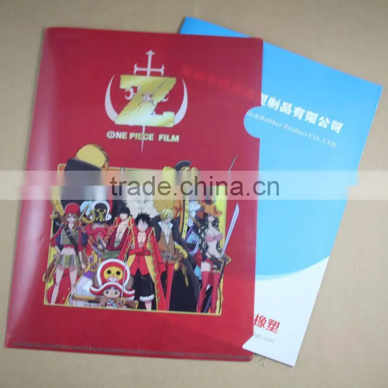 Full color hot selling gift A4 A5 pp file folder/pp plastic folder