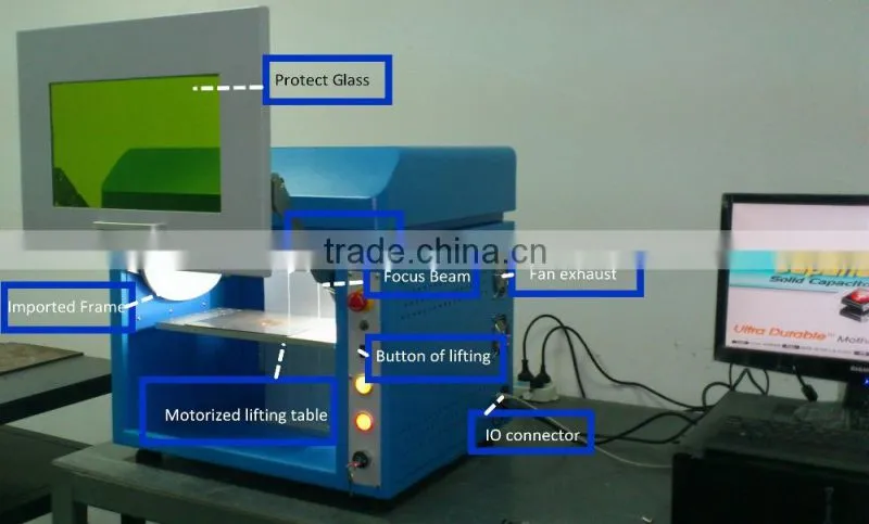 Keyland Laser Galvano Fiber Marker for Making and Marking Plate Gold