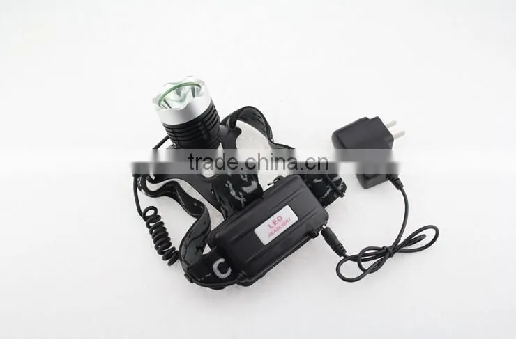 A-OK Hot sell 10W 3000lumens CR EE XM-L2 T6 waterproof led head lamp, High power rechargeable headlight
