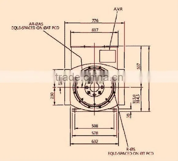 HOT product buttom price AC alternator