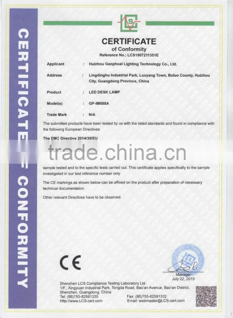 Factory price Led table Lamp