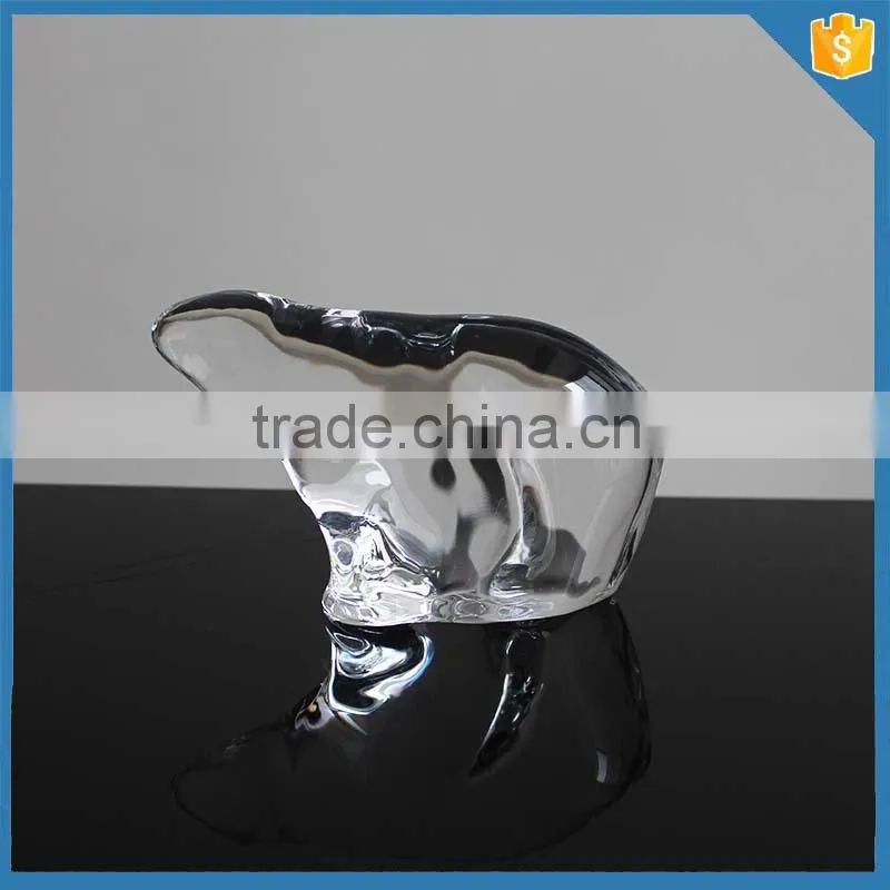 Handmade antique crystal glass animal figurines