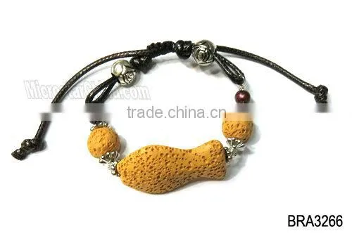 18cm Braided natural stone bracelet