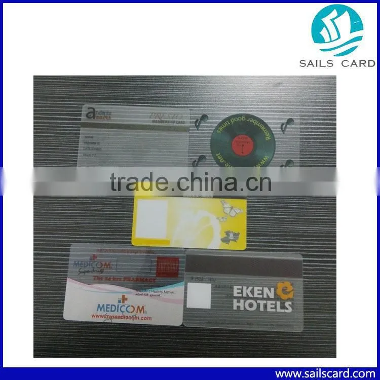 Hot Selling Transparent Plastic Business Cards With Good Price