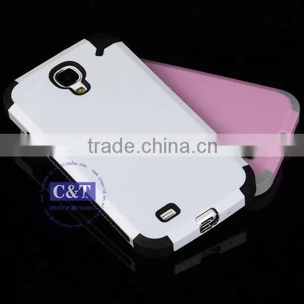 C&T Hard Hybrid TPU and Plastic Combo Back Case For Samsung Galaxy S4