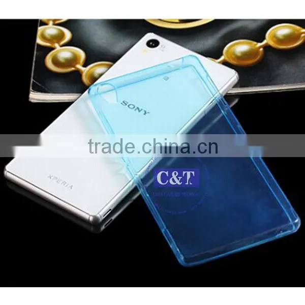 C&T Ultra Slim 0.3mm Case / Extremely Thin Transparent TPU Back Cover For Sony Xperia Z1