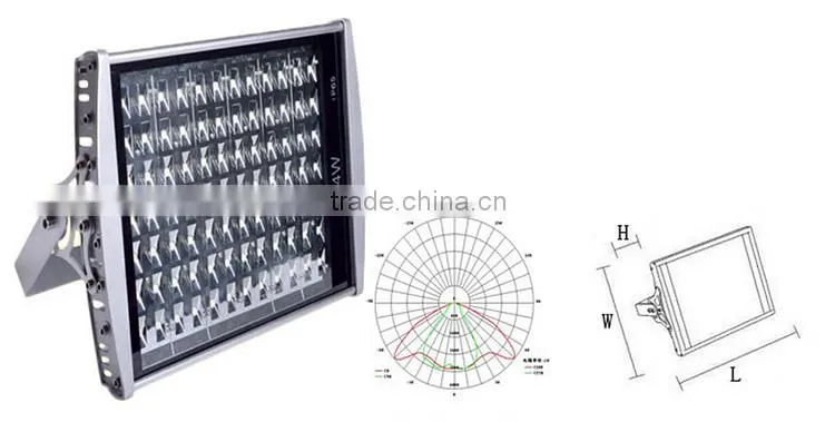 High light flood light IP65 Dust and waterproof led tunnel light 98W