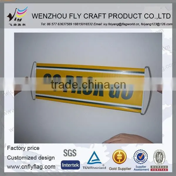 Economic stylish fan handheld scrolling banner