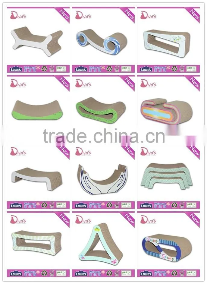 China suppliers pet scratching post toys corrugated cardboard Cat scratcher tree Cat house