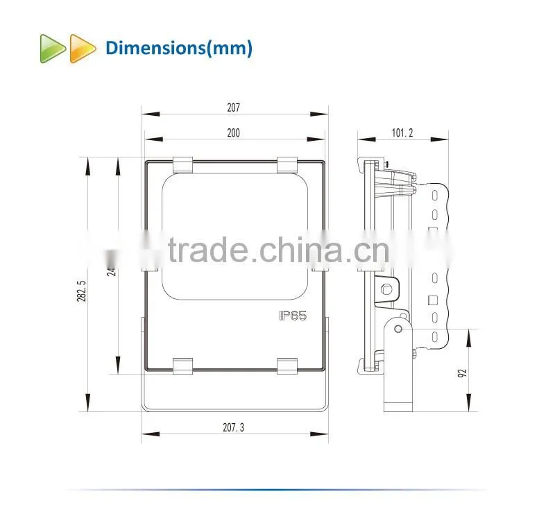 CE ROHS Listed 50W LED Flood Light