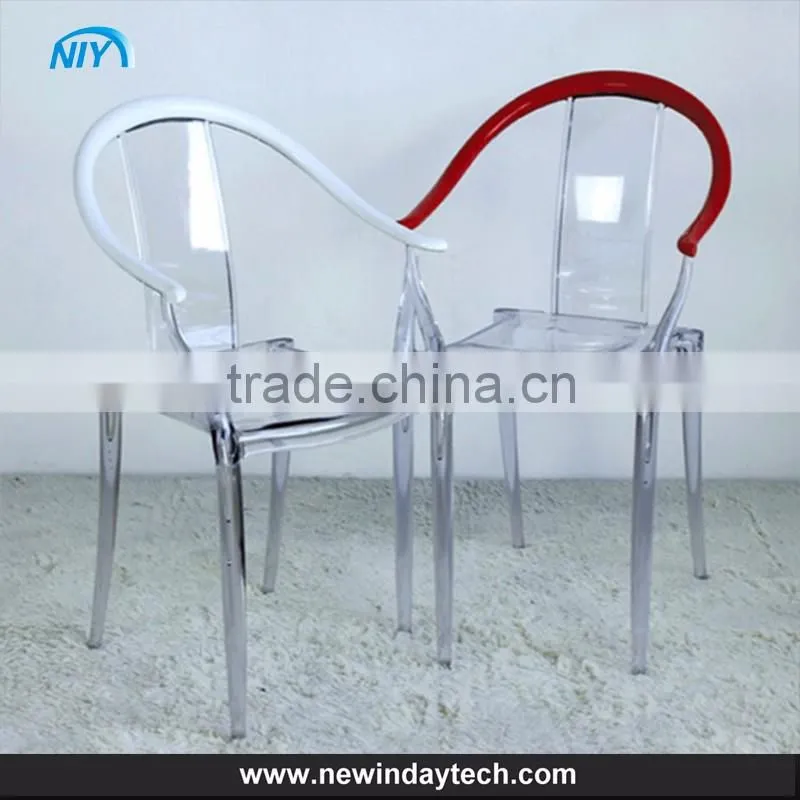 Customized acrylic dining chair transparent acrylic chair