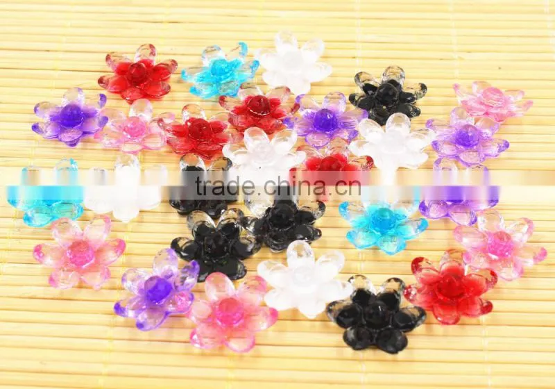 resin flower shinine flower for hair clothes jewelry accessaries