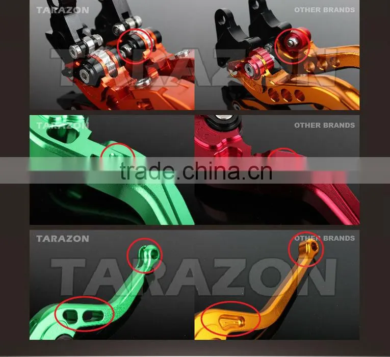 CNC billet aluminium adjustable motorbike controls brake clutch levers