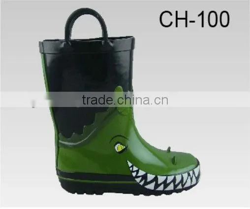 Fancy crocodile designer rubber boots for kid