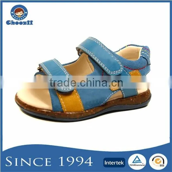 22 Years Supplier OEM Welcomed Suede Leather Kids Sandals with Small MOQ