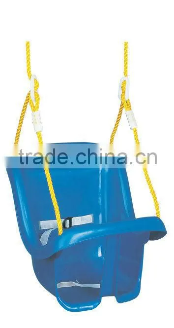 High back plastic baby swing