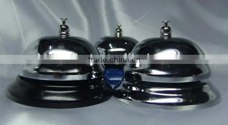 3.4''hotel reception bell,table call bell A12-D02 in silver or gold cover and colorful painted base(E569)