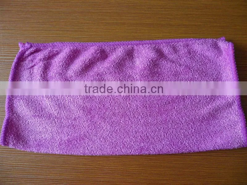 Microfibre shiny welft cloth