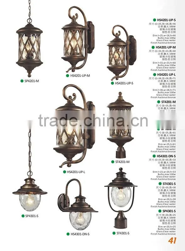 2016 acrylic classical outdoor lighting/lamp/light
