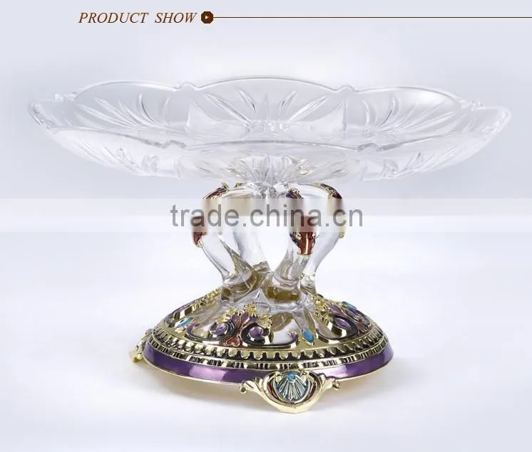RORO Good Fortune craft house warming gift antique glass fruit plate