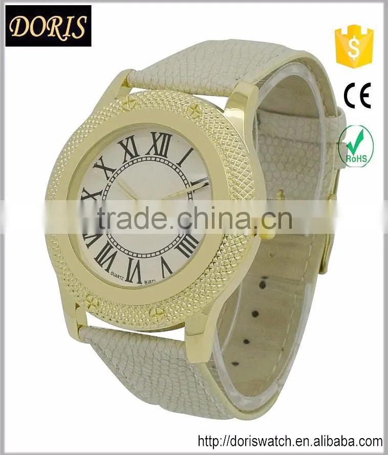 New style ladies fashion design bracelet leather band watches