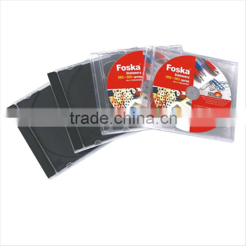 10.4MM Clear / Black Colors Single PS CD Box/CD Case/CD Sleeve