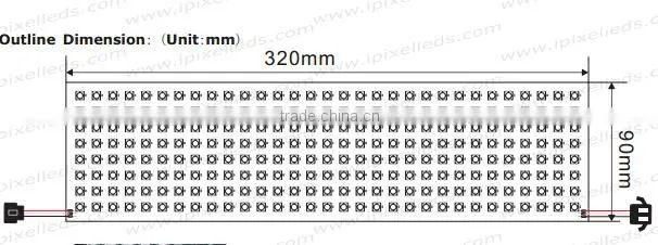 Flexible led digital rgb pixel for 8x32 Matrix