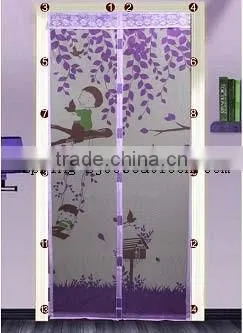 Automatic fly screen Free installation type Door stripe anti-mosquito screen door