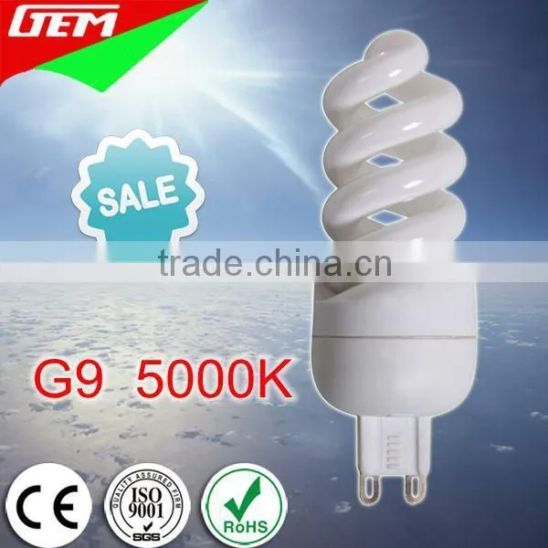 8000Hours Soft Warm Color G9 9W Energy Saving Light